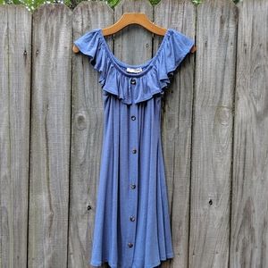 Forever Rose Couture Ruffle Mini Dress Small